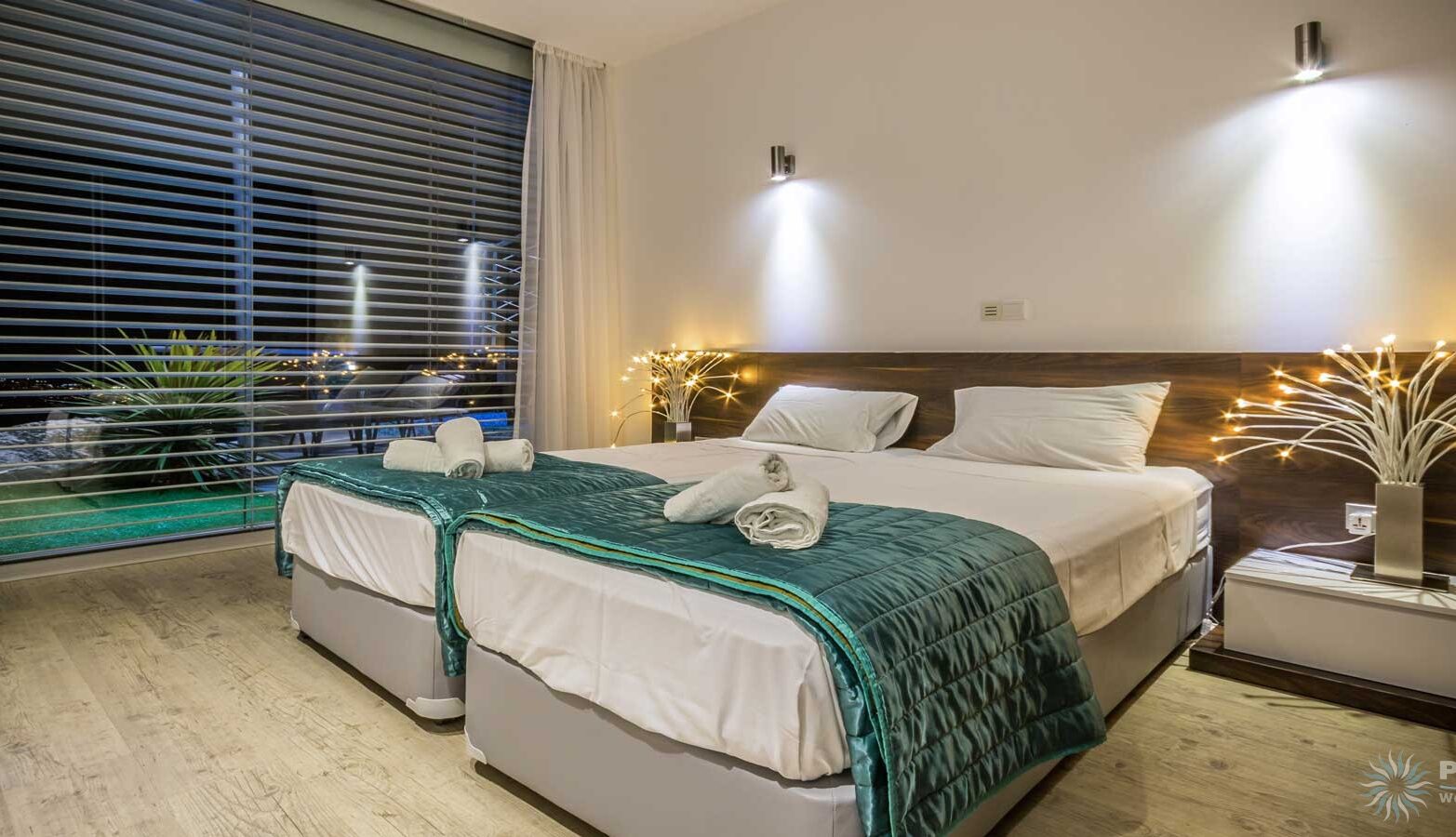 Oceania Villa Luxury Twin Bedrooms Best Cyprus Villas