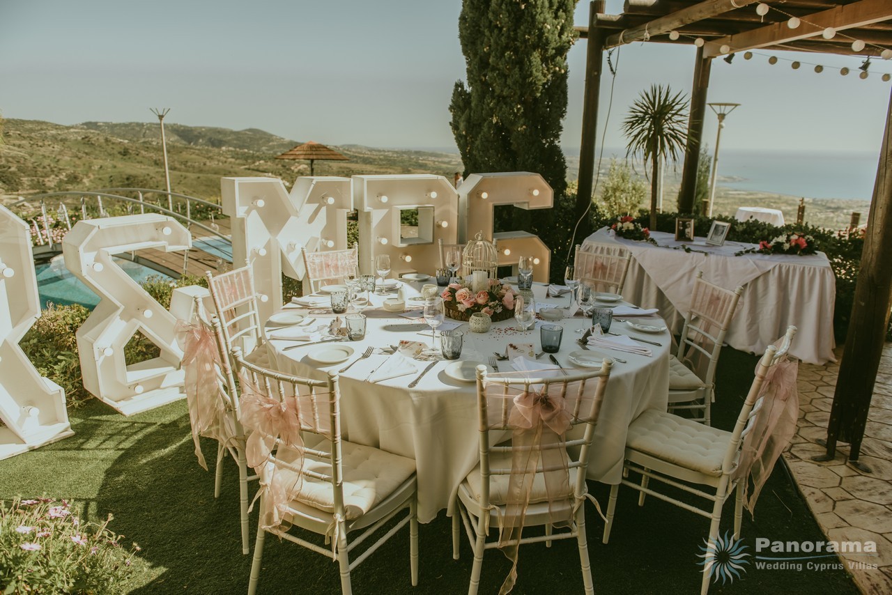 Wedding Reception at the villa Panorama