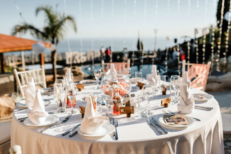 Wedding Reception at the villa 2023 Cyprus Dream Weddings and Planners