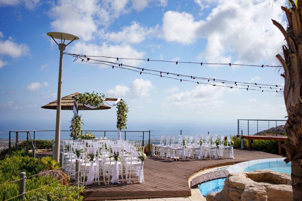 Wedding Ceremony at Panorama Villa in Cyprus