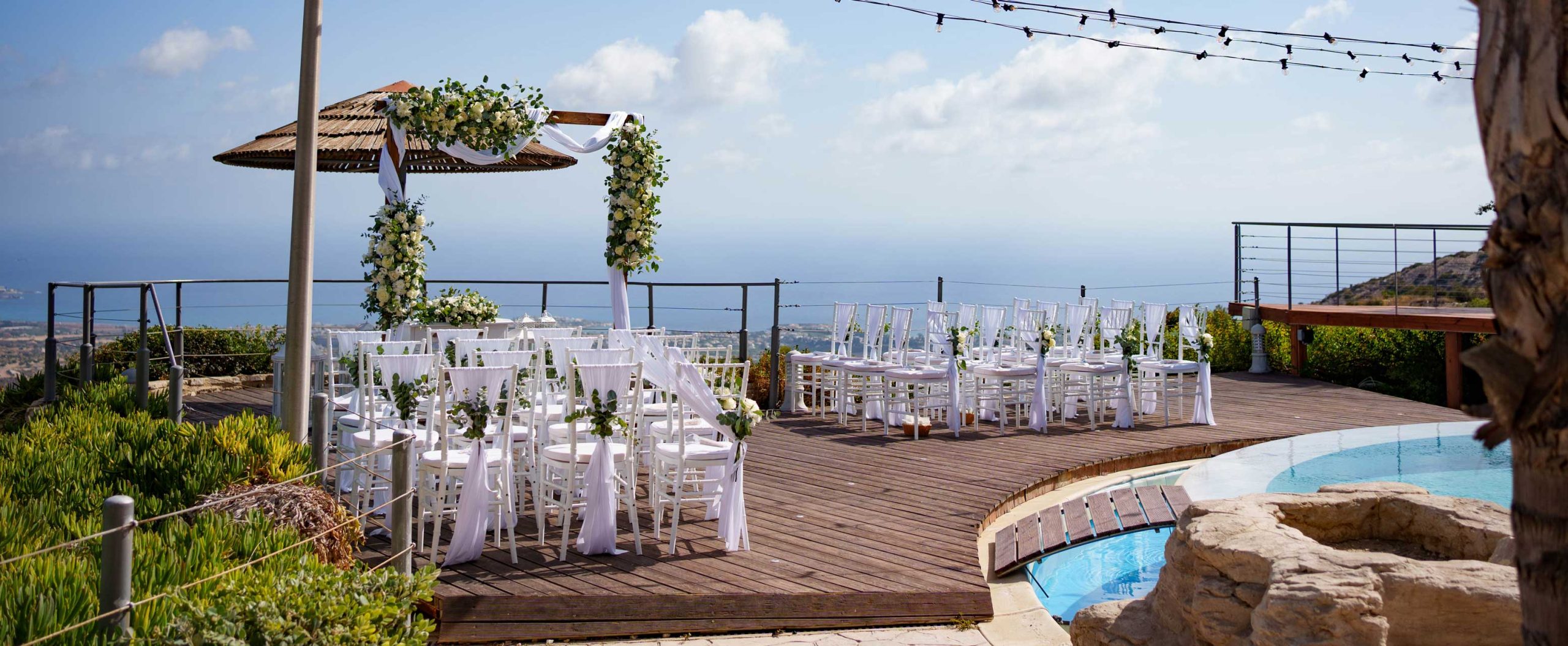 Wedding Ceremony at wedding Villa Cyprus