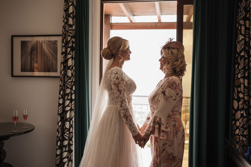 Bride preparing for wedding day at Panorama Wedding Cyprus Villas.