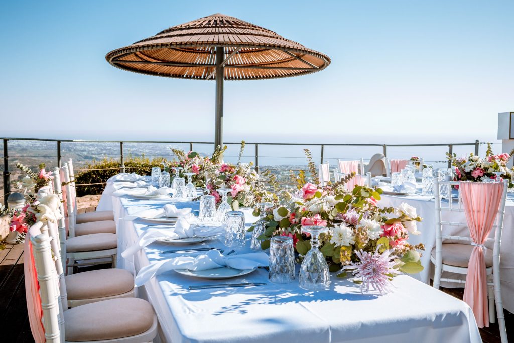 Panorama Umbrella Deck Dinner Reception