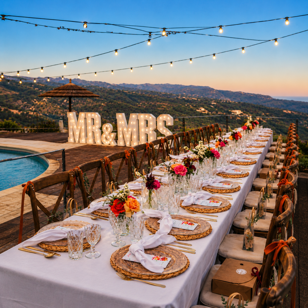 wedding dinner reception in cyprus wedding venue
