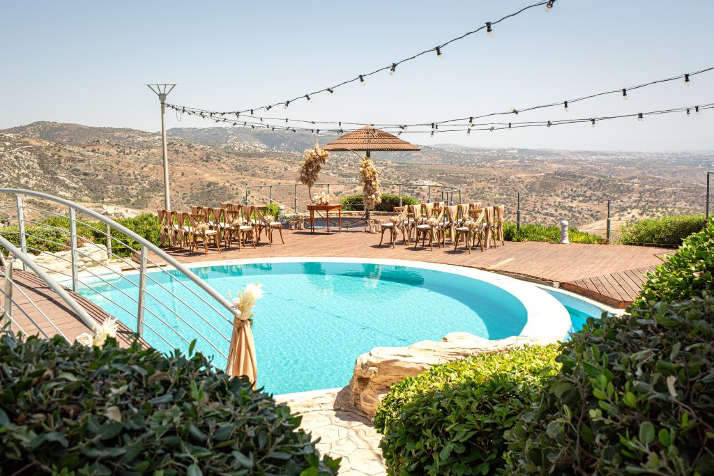 Panorama Boho Wedding Ceremony